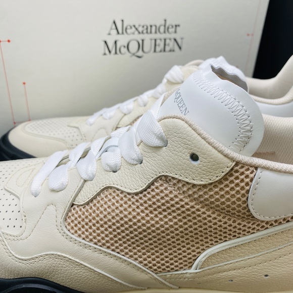 Alexander McQueen Men’s Mid Court Trainer Sneakers Size 12 NWB AUTHENTIC - Picture 8 of 10